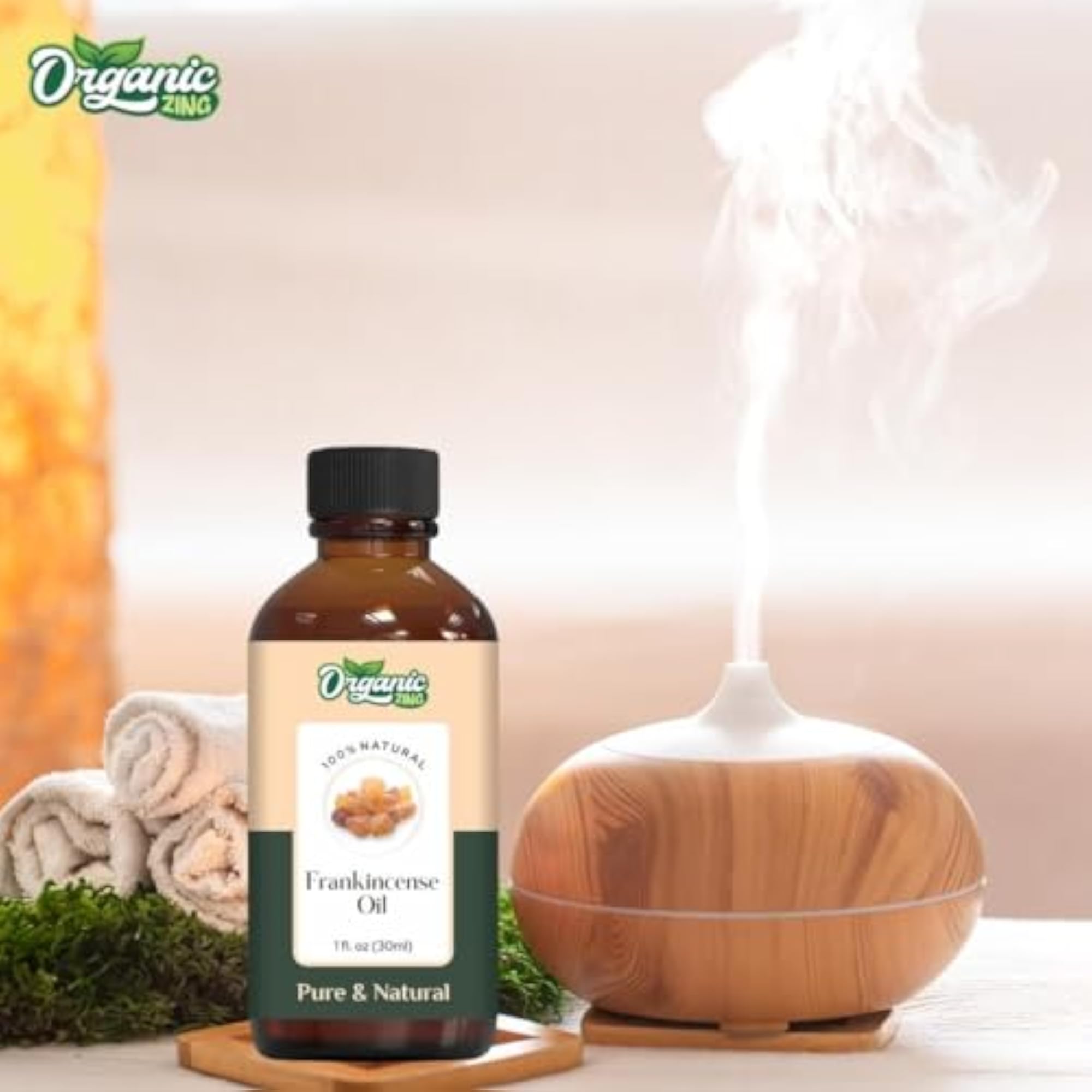 Organic Zing Frankincense Essential Oil for Skin & Aromatherapy