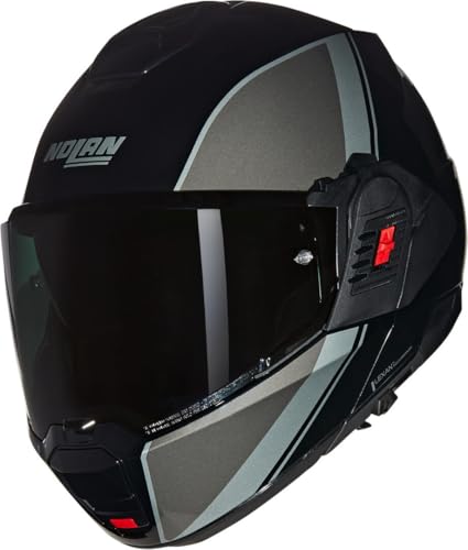 Nolan N120-1 Verniciatura Speciale N-Com Helmet, black/grey/silver, XL (62)