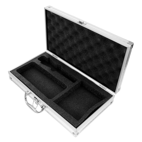 VANZACK Mic Case Handle Aluminum Suitcase for Safe Storage Holder Scratch-resistant Portable for Singers