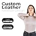 Handmade Mens Thick Braided Leather Necklace and Bracelet Two Pieces Set with Filigreed Stainless Steel Magnetic Clasp - Genuine Leather Necklace and Bracelet for Men