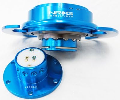 NRG Innovations SRK-650NB Quick Release Kit (New Blue Body/New Blue Ring with Handles) Gen 3.0