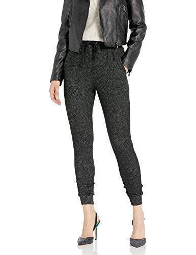 BB Dakota Junior's Circling Back Brushed Knit Pant, Black, Small