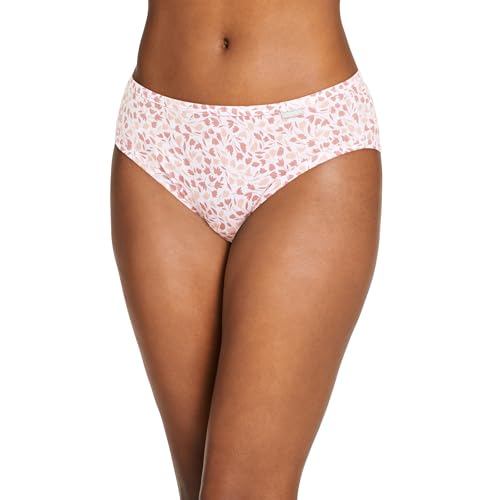 Image of Jockey Women's Underwear Elance Bikini - 3 Pack, Diamond White /Prim Floral /Earth Rose, 7