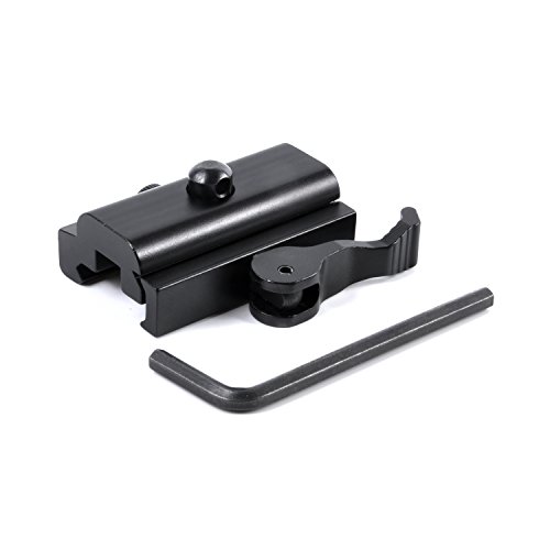 Calitte QD Quick Detach Cam Lock Bipod Adapter Mount for Picatinny Weaver Rail