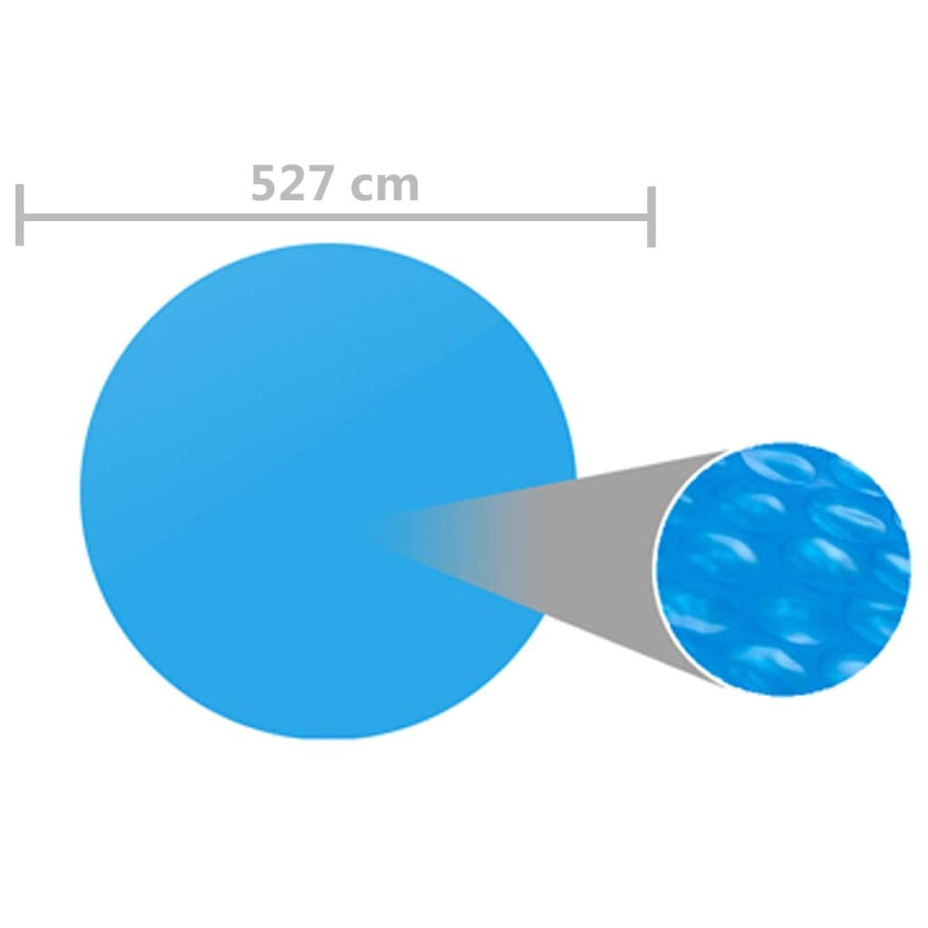 Cubierta de Piscina, Accesorios Piscina, Tapa Piscina, Cubre Piscinas, Cobertor Piscina, Funda Piscina, Protector Suelo Piscina, PE Azul 527 cm