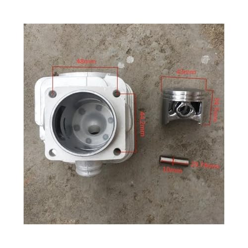 Cylindre piston pour tronçonneuse 488 résolvant les pertes de compression 47,9CC
