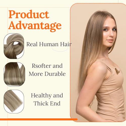Image of Full Shine Weft Hair Extensions 24 Inch 130G Thick Weft Extension For Women