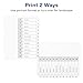 Avery Dividers for 3 Ring Binders, 12 Tabs per Set, Customizable Table of Contents, Classic White Tabs, Great for Organizing Reports, Projects, and More (11140)