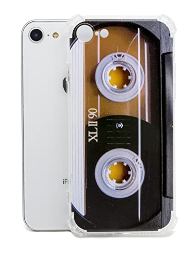 Tncyoll Iphone Se 2020 Case Music Cassette Tape Retro Vintage 80S Shock Proof Bumper Phone Cover Compatible With Apple Iphone Se 2020 /Iphone 7 Case/Iphone 8 Case (80S Tape) #TOP4