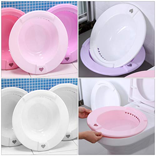 2 Pcs Perineal Soaking Basin Sitz Bath Over The Sitz Bath Postoperative Care Basin For Perineal Hemorrhoidal Episiotomy Soak Relief Pregnant Postpartum Bath Tub Soaking Women Portable Bidet #TOP7