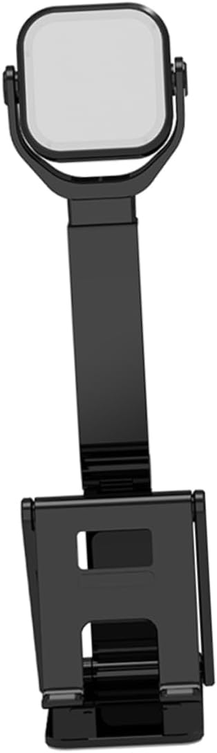 TEHAUX Folding Fill Light Square Led Phone Clip Light for Phone Selfie Stand Portable Dimming