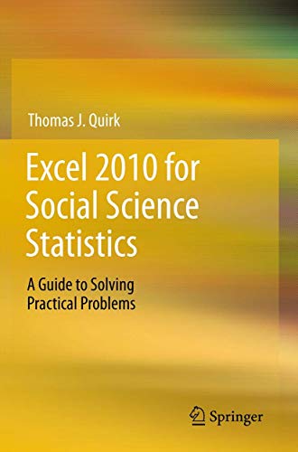 Excel 2010 for Social Science Statistics: A Guide to Solving Practical Problems view 2