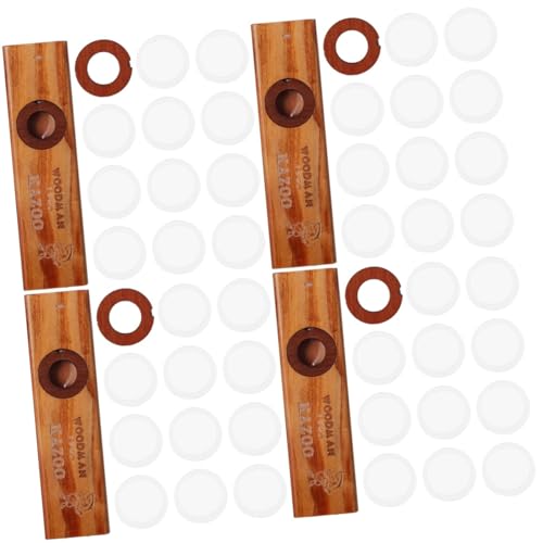 Kazoo en bois lot de 4 idée cadeau enfant pour initiation ukulélé