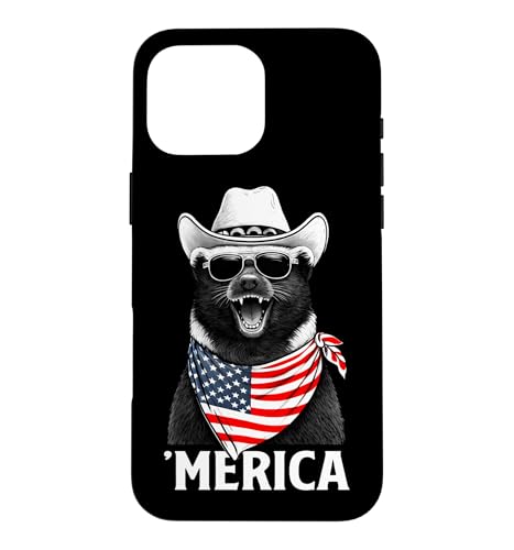 Honey Badger �A�����J���� �o���_�i �T���O���X �J�E�{�[�C�n�b�g �X�}�z�P�[�X iPhone 16 Pro Max �p