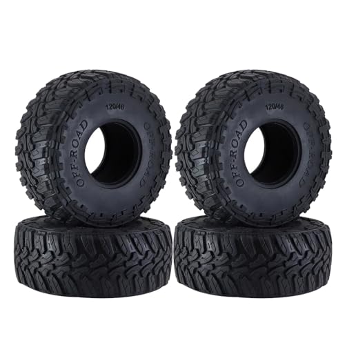 RCJ[̃^CƃzC[ For Traxxas For Trx4 For Axial For Scx10 For Wraith 1/10 4pcs 1.9C` S^C 120*46mm RCN[[J[ANZT[ AbvO[hp