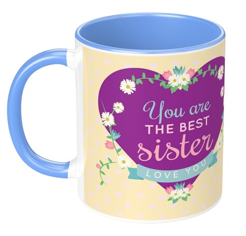 Image of NH10 Designs Raksha Bandhan Gifts Printed Mug with Keychain Best Rakhi Combo Gift for Brother & Sister Rakshabandhan Return Gifts for Sister White 350ml Tea /Coffee Mug(Pack of 5)(RMKRCG108)