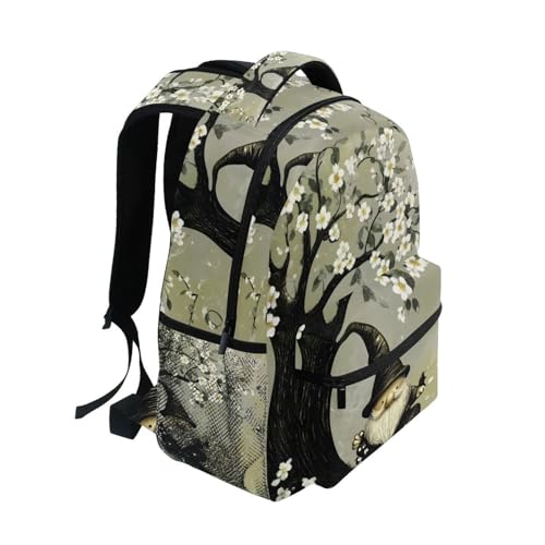 Classic Backpack (Fairy Gnome) for Travel Work, Large Storage Water Resistant Padded Strap M2