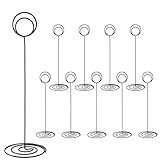 Hoewina 10Pcs Place Card Holder, Table Number Holders, Wire Picture Holder, Table Card Holders Stand, Photo Holder for Centerpieces, Wedding Reception, Party, Birthday (Black)
