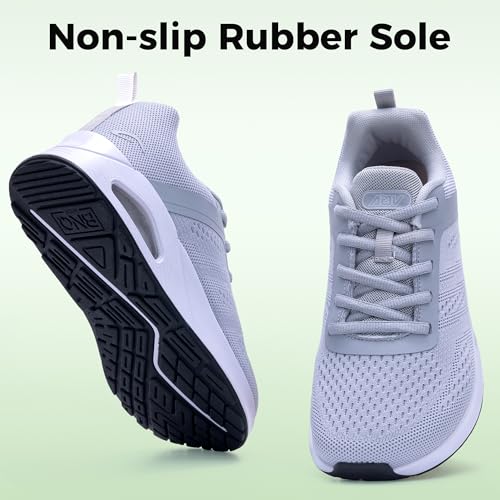 Image of IIV Women Wide Toe Box Walking Shoes Arch Support Running Tennis Sneakers Plantar Fasciitis Shoes