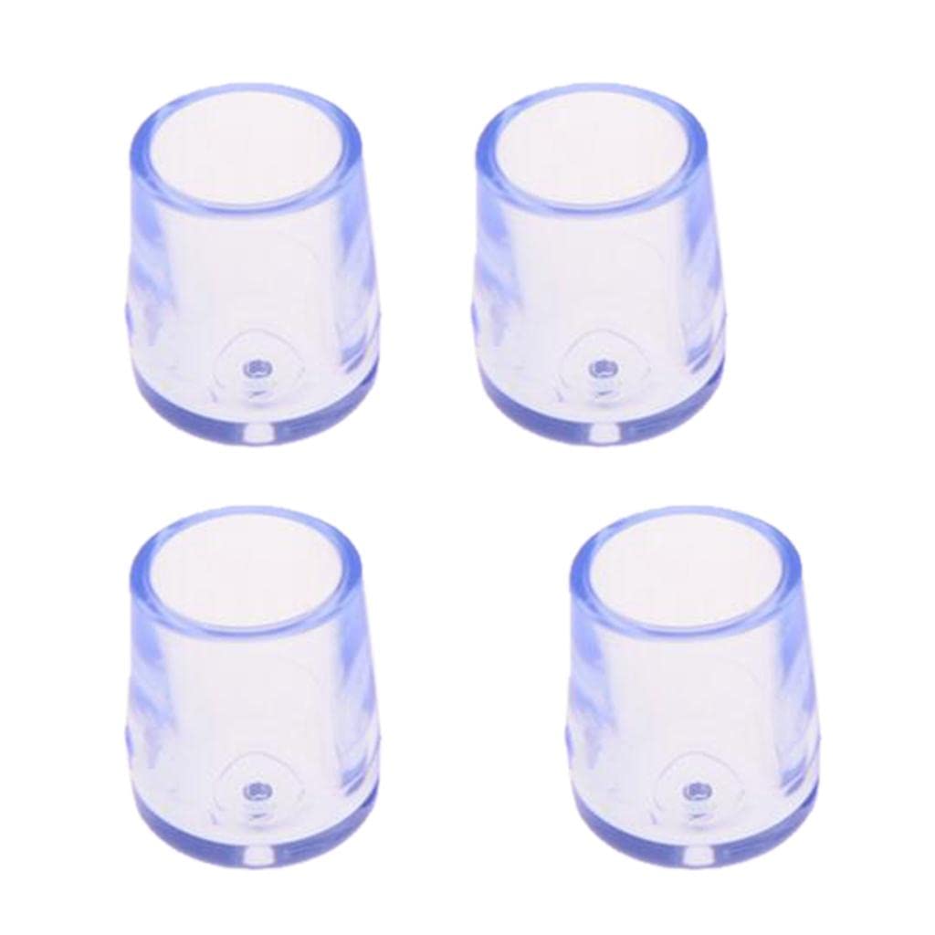 PlayBuys Pack of 4, Skid-Resistant Chair Leg Caps Furniture Table Floor Protector 12.7mm (0.5 in) Dia