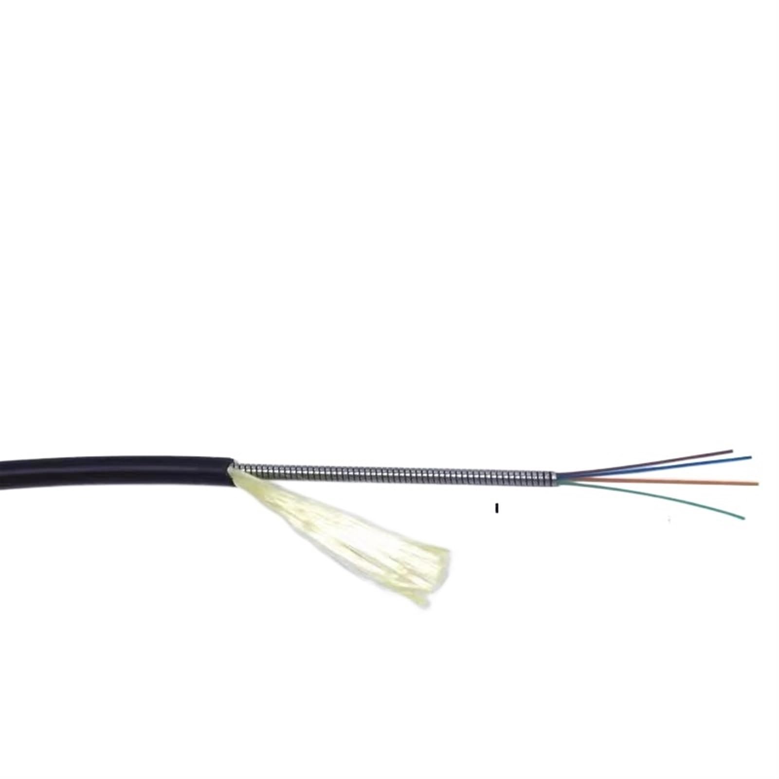 Cavalier blindé OM3 2C TPU LC à FC SC St multimode 2 noyaux 3mm Extension Cordon de raccordement Fibre Optique extérieur(150m OM3 St-St)