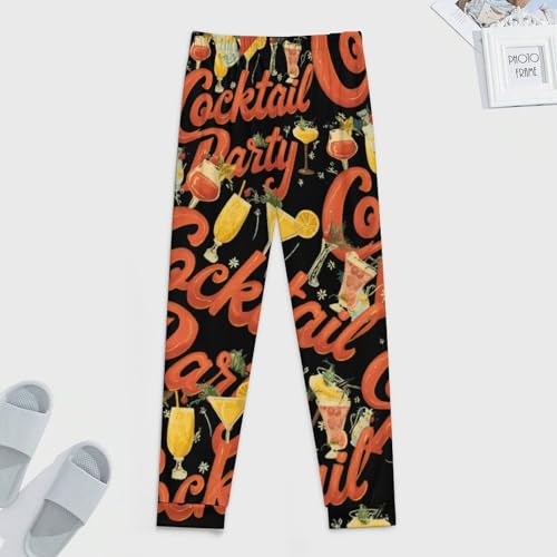 Cocktail Party Vintage 80s Men's Pajama Bottoms Sleep Lounge Soft Comfy Pants Sleepwear4