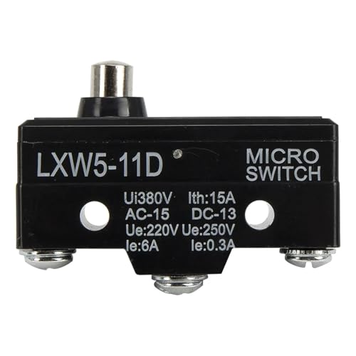 Microinterruptor de resorte corto LXW5-11D1 con reinicio automatico momentaneo pack de 100 3