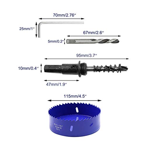 Image of Luomorgo 4.5 inch 115mm Hole Saw