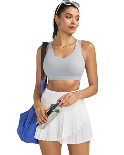 Image of RUNNING GIRL Sports Bras for Women,Seamless Strappy Sports Bra High Support Crisscross Back with Removable Pads