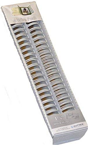 Zutter Wires Color Blanco de 3,17 cm, 4 unid