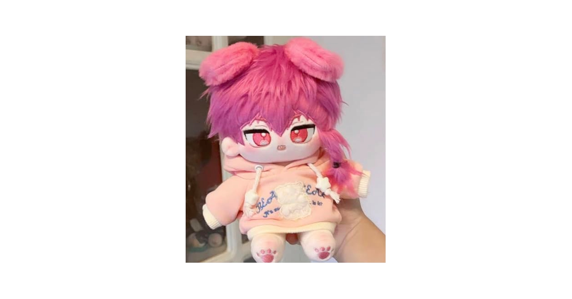 ぬいぐるみ ピンクの髪のキャラクター ピンクの髪のキャラクター ぬいぐるみ 約30cm - メルカリ
