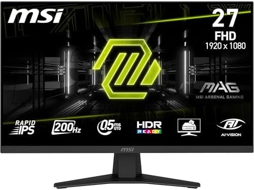 MSI Monitor de jogos MAG 274F FHD 1920x1080 de 27 polegadas - IPS...