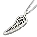 SENTIR Angelic Wing Stainless Steel Pendant - Endless Stainless Steel Chain Necklace for Infusing Fragrance, Essential Oils, Perfume, Aroma Scents, Aromatherapy Diffuser Unique Gift Idea