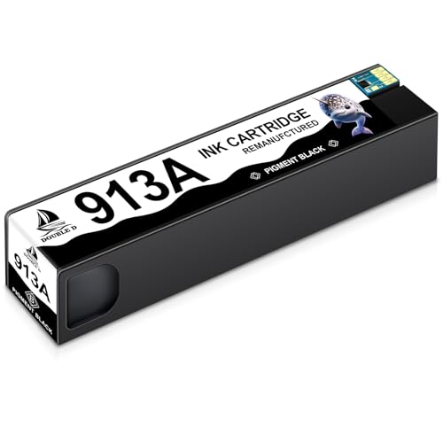 DOUBLE D 913A Schwarz für HP 913A kompatibel mit HP PageWide Pro Pro 377dw 477dn 377dn 477dw Pro 352dn 452dn MFP 477dw MF 552dw 577dw MFP 577z (1BK)