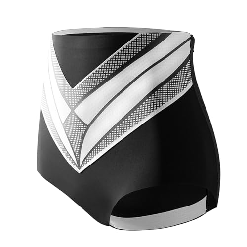 #VerdientProvisionen<br>Damen High-Waist Bauchkontroll-Formschlupfer Nude H?ftformende Shapewear 7A-Hygienestandard Nahtlose Seidenunterw?sche (Schwarz L)