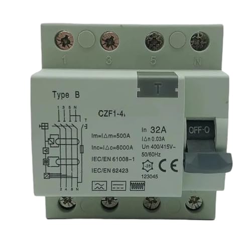 RCCB RCD ELCB Type B CHZFGOLD interrupteur 4P 63A 300mA pour protection