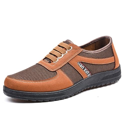 Mens Casual Fashion Slip on Shoes Dress Business Sneakers Mesh Work Comfortable Lightweight Soft Sole