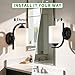 Phaosio Wall Sconces Lights Lamp for Bedroom Bathroom, Modern Vanity Light Fixtures, Matte Black Farmhouse Wall Mount Lighting Lanterns with Glass Shade for Living Room Mirror Hallway Kitchen