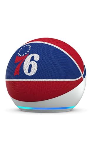 Image of Amazon Echo Dot (newest model) | Officially Licensed NBA Limited-Edition | Philadelphia 76ers
