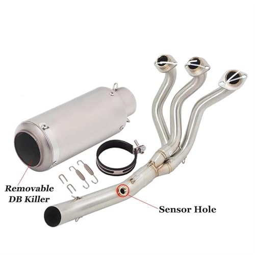 Système d'échappement complet avec collecteur 51mm pour moto Yamaha MT-09 Tracer 900 GT