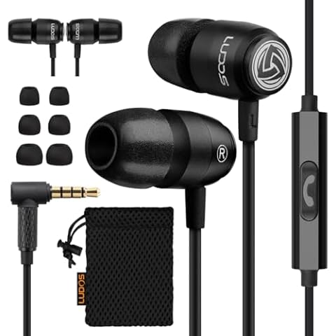 Ludos CLAMOR 2 Pro Wired Earbuds with Microphone Cover