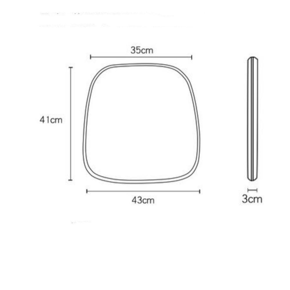 OUKEYI Brown Chair Cushions for Dining Chairs Kitchen Seat Pads Room with Ties Indoor Non Slip 17x16 inch Foam Chair Pads, 2 Pack