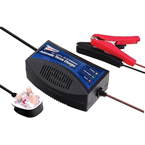 Streetwize | 12v Automatic Trickle Battery Charged | LED Charging Indicators | Short Circuit Protection Over Heat and Over Charge Safety | Car Battery Charger | LED Acid | Gel Batteries | SWTBC Cover