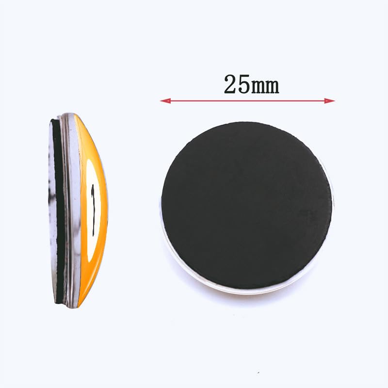 Imanes Decorativos de Billar de 16 piezas para Refrigerador miniatura 2