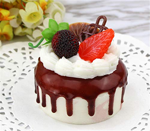 image for Skyseen 6pcs Realistic Artificial Simulation Cake Assorted Faux Fake F