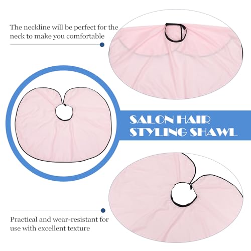 Capas impermeables para peluquería 2 pzas rosa miniatura 3