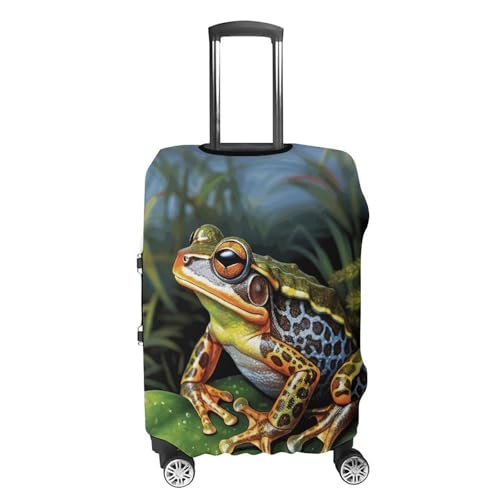 Travel Wheeled Suitcase Sleeve Dustproof Anti-scratch Tropical Frog Luggage Case Protective Cover For 19-32 Inch Luggage4