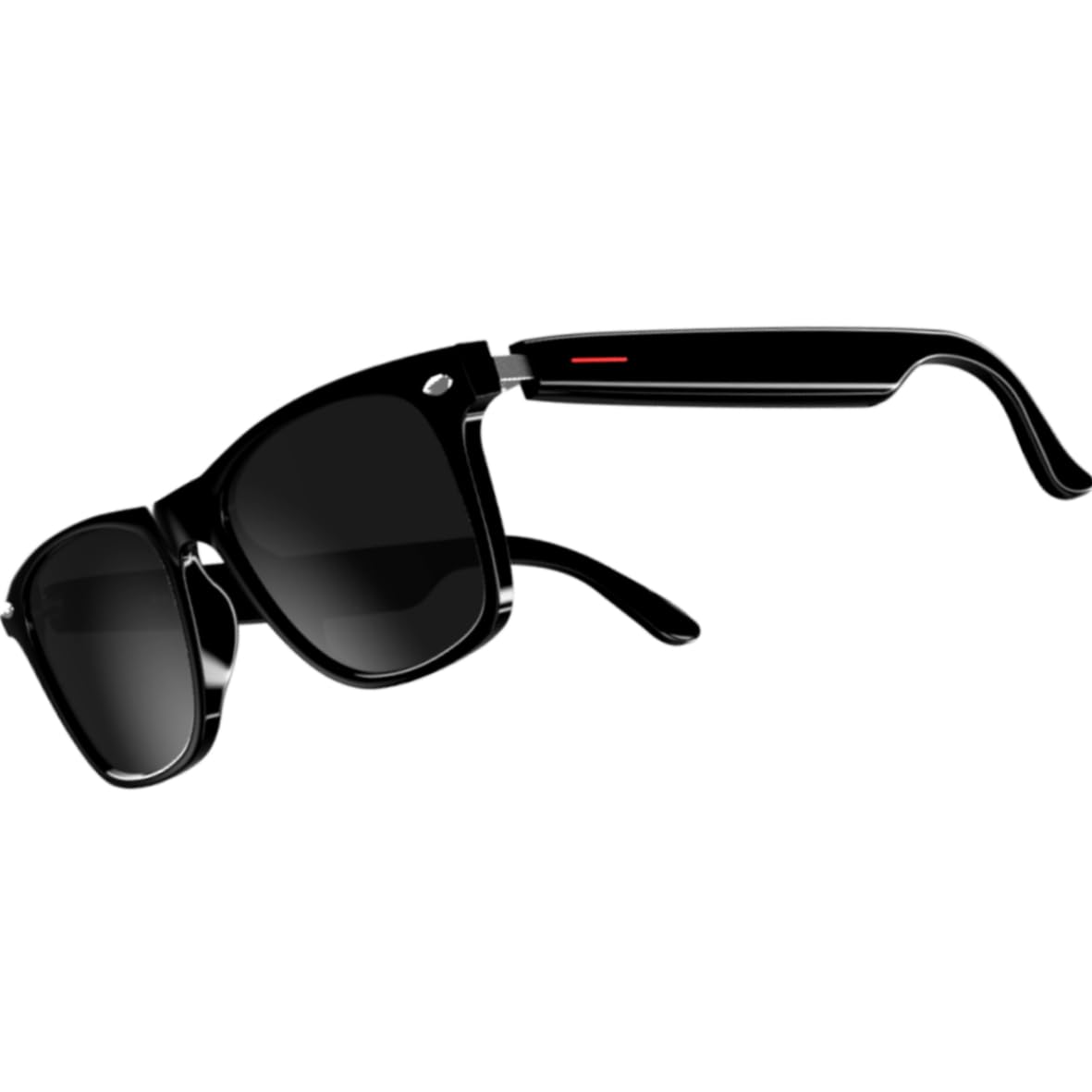 Tulbeys E13 Smart Bluetooth Sunglasses - Voice Assistant, Open Ear, IP65 Waterproof, Hands-Free Mic Speakers, Audio Glasses with UV400 & Magnetic Charging for Men Women