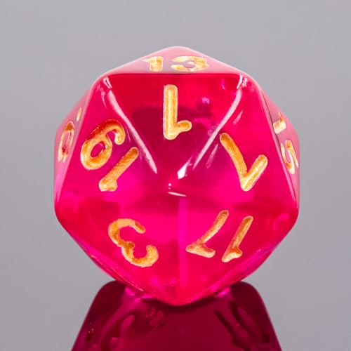 Epic Forge - Set of 7 multiformat Dice-16mm-Dark Purple Transparent, 16mm (most dice), 18mm (D12), 20mm (D20) - Image 4