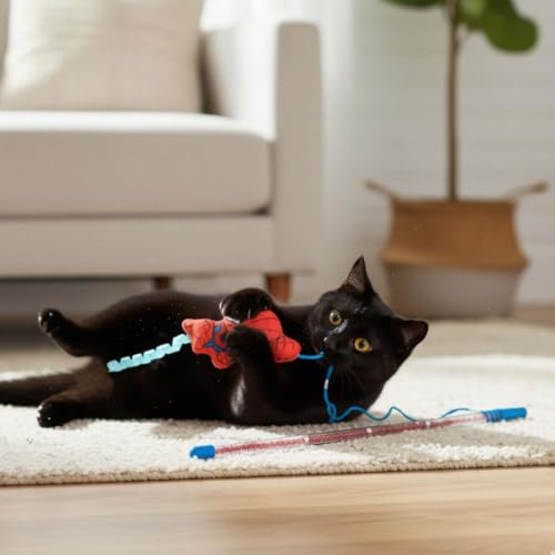 CERDA Life´S Little Moments Canne à Pêche Chat Spiderman Catnip – vue 5